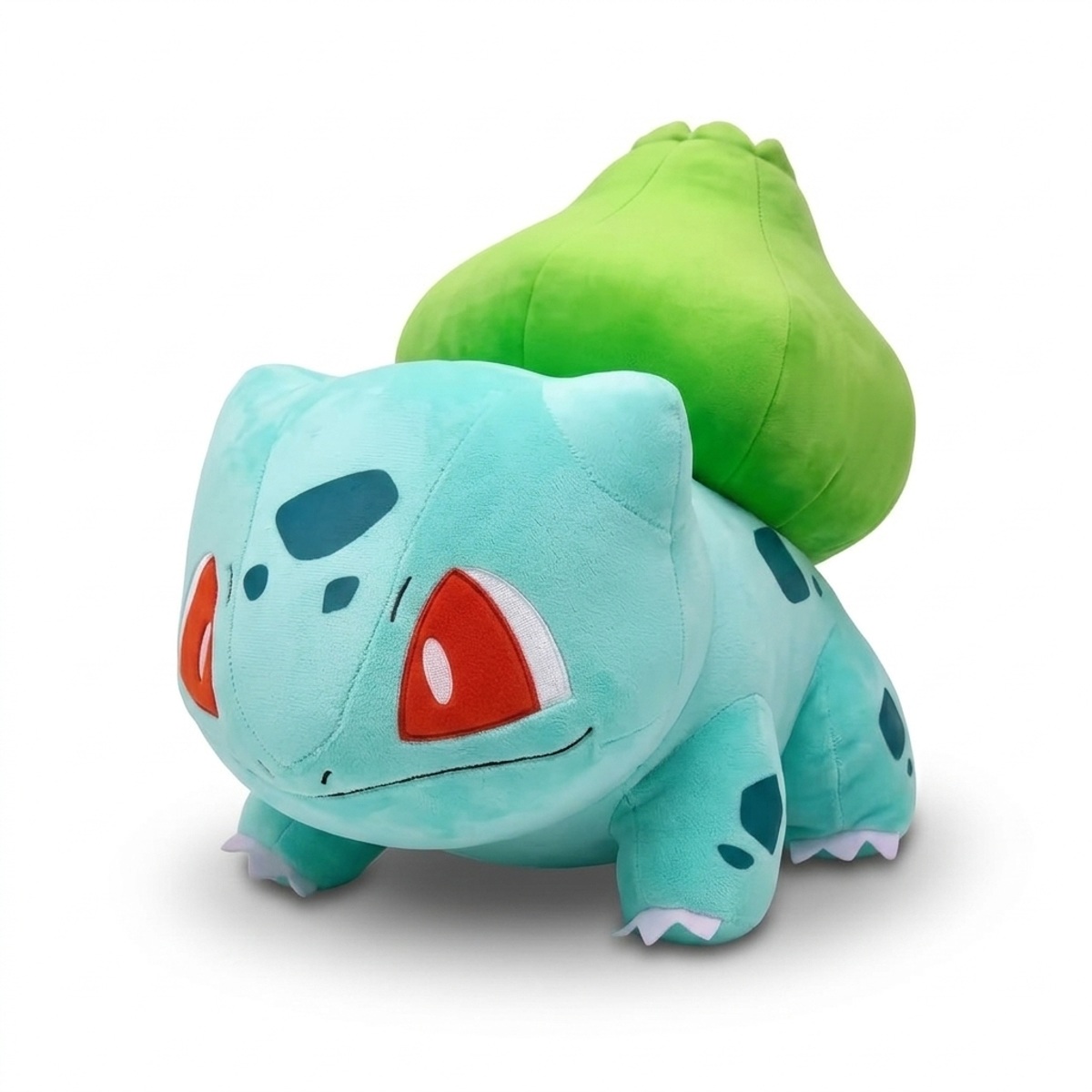 Peluche Bulbasaur vista de tres cuartos