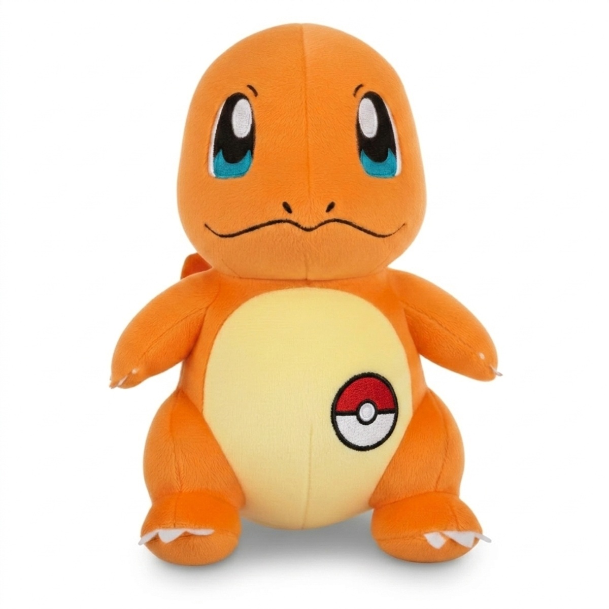 Charmander Peluche con insignia que prueba la autenticidad del producto.