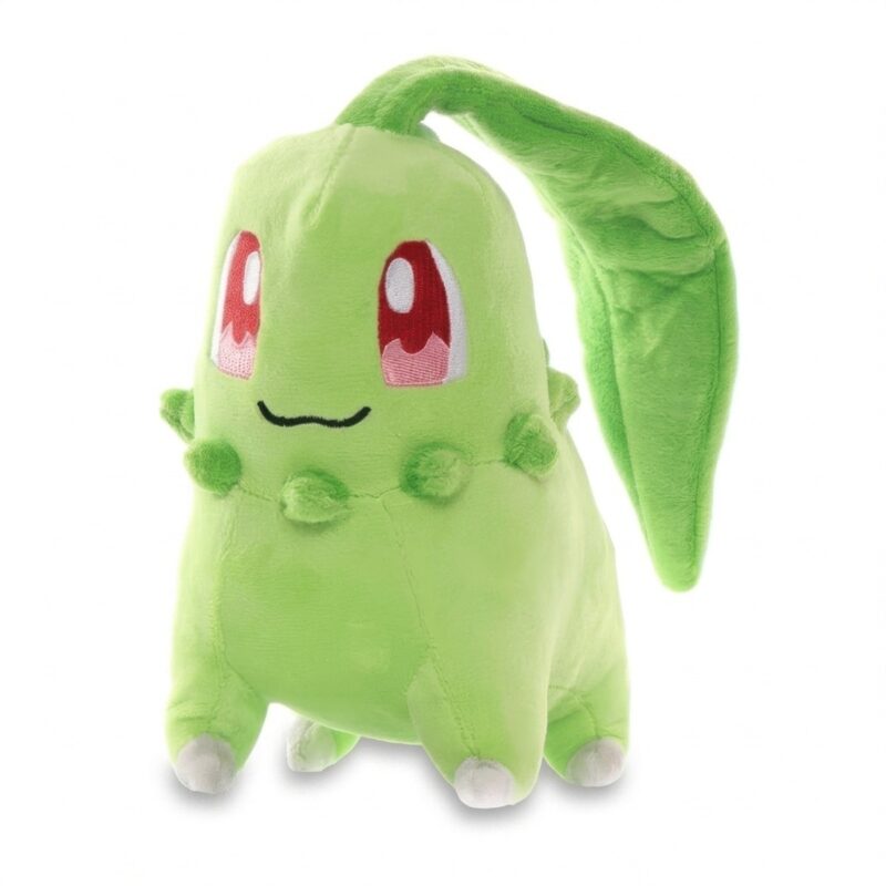 Chikorita Peluche vista de 3/4