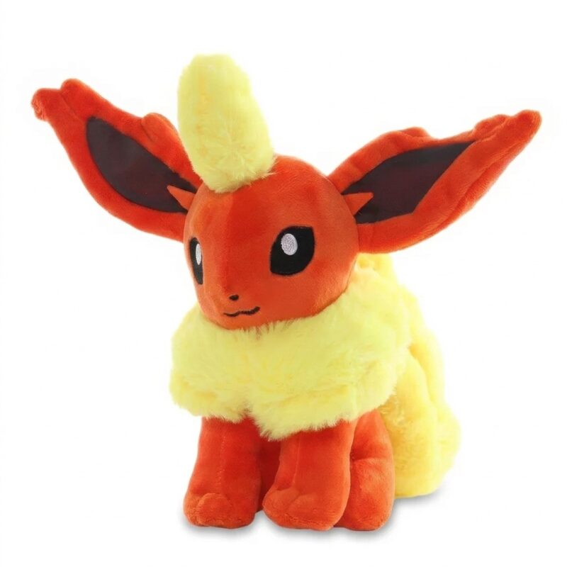 Flareon Peluche vista de tres cuartos