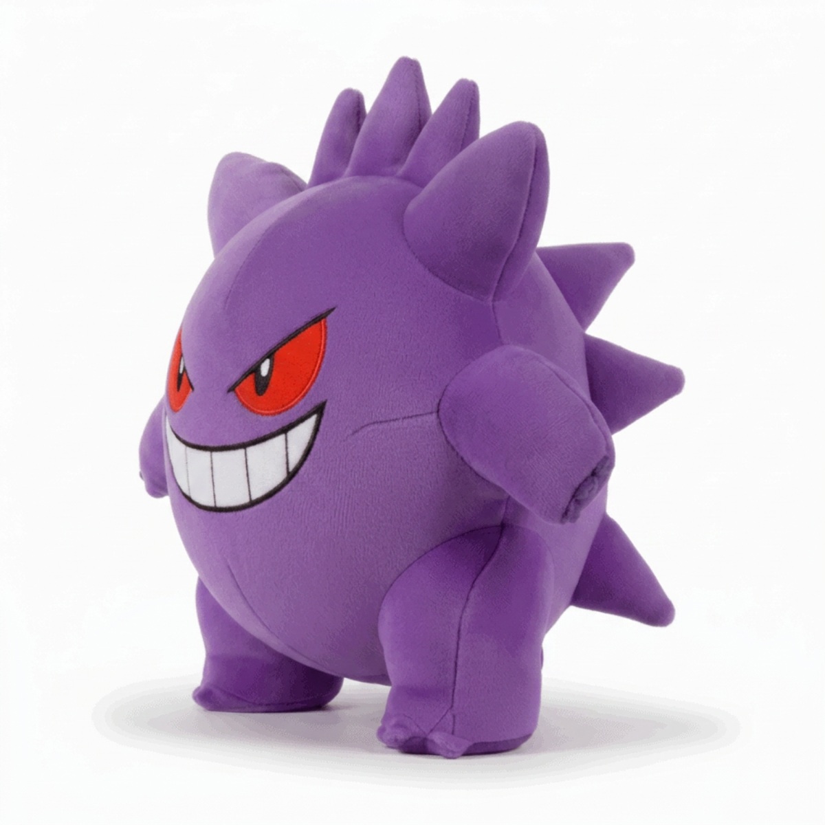 Peluche Gengar vista de tres cuartos