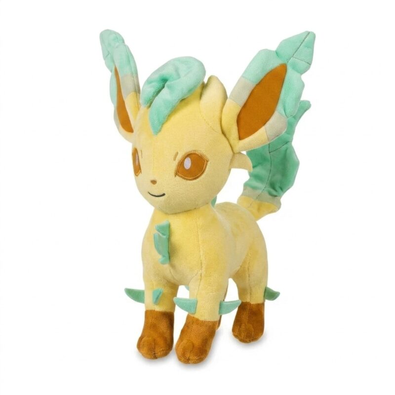 Leafeon Peluche vista de 3/4