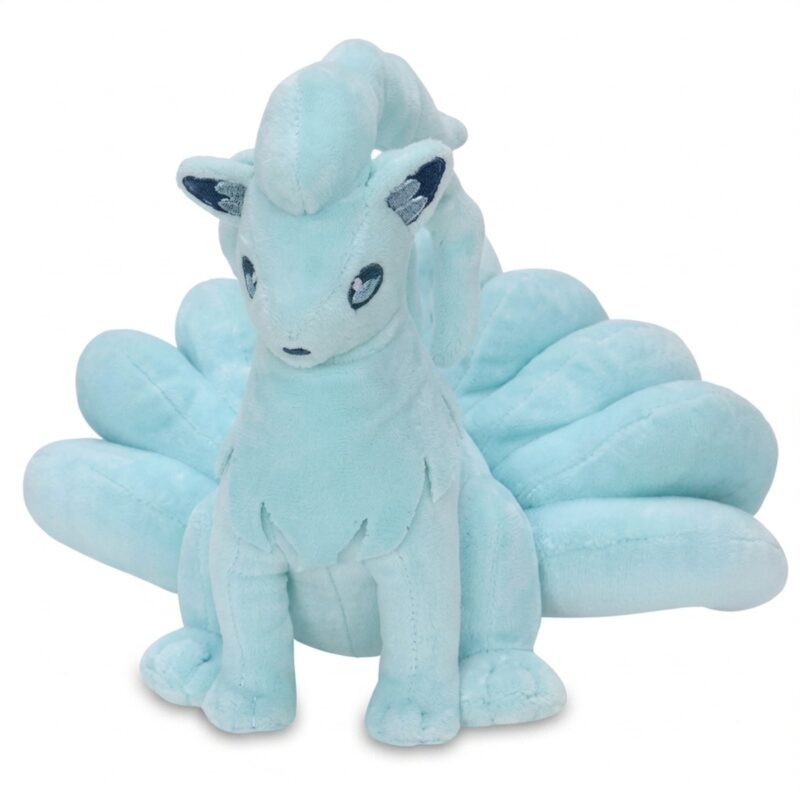 Peluche Ninetales de Alola vista de tres cuartos