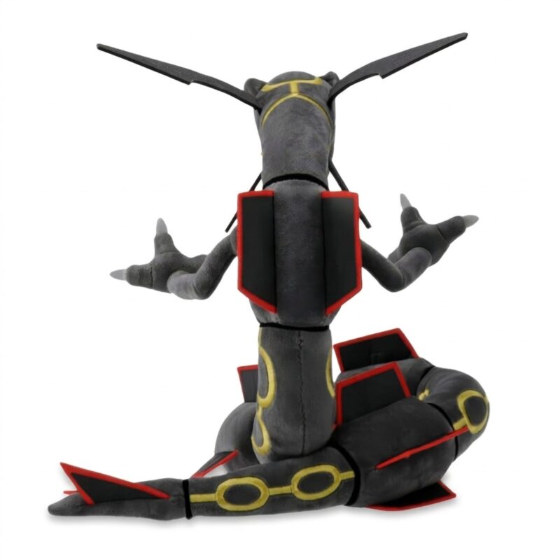 Peluche Rayquaza Shiny vista de dorso