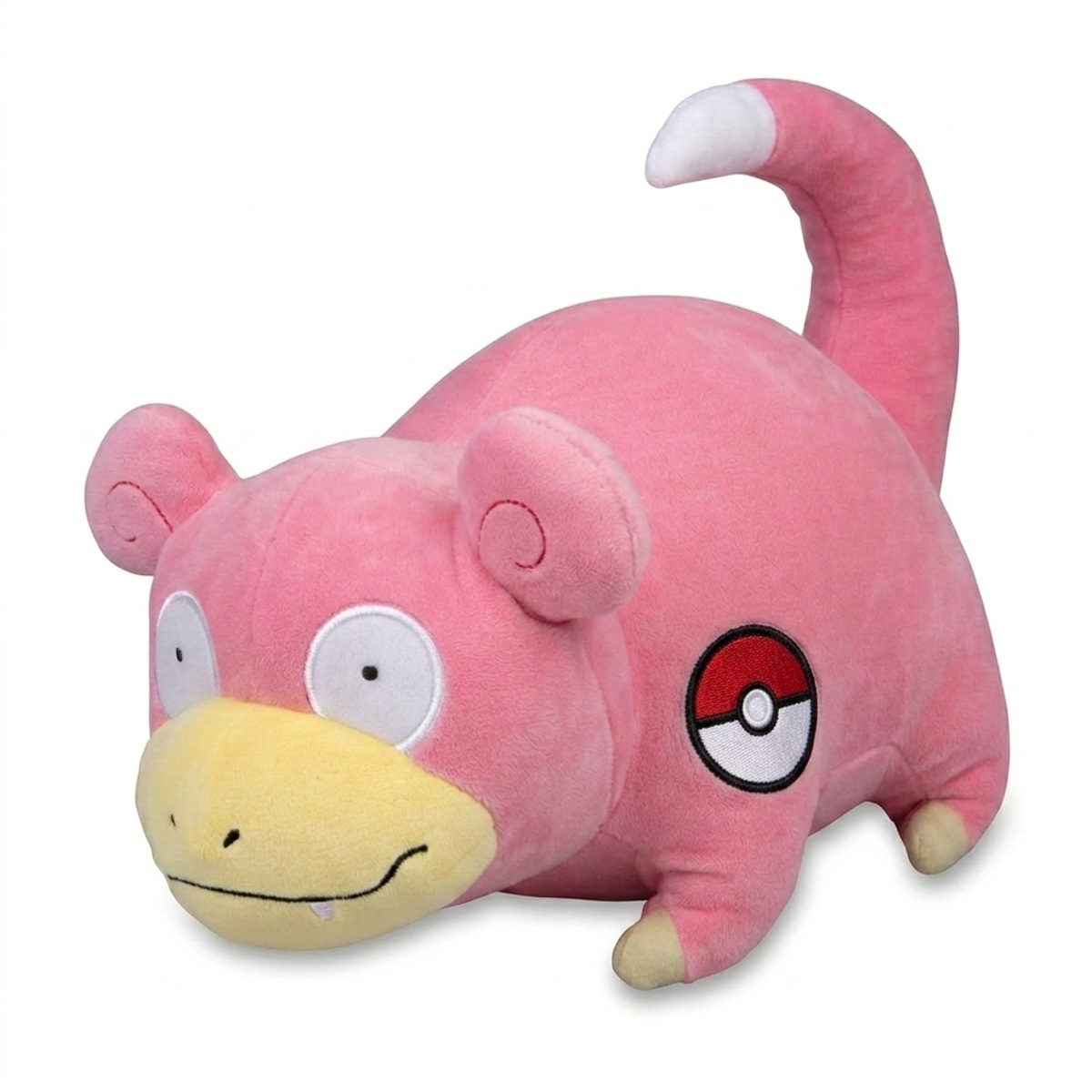 Slowpoke Peluche con insignia que prueba la autenticidad del producto.