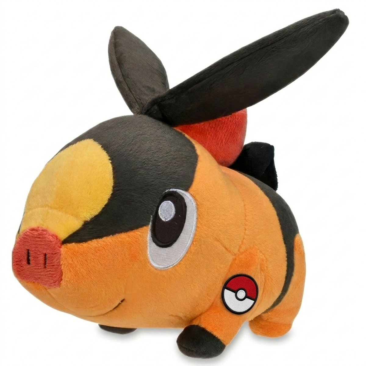 Tepig Peluche con insignia que prueba la autenticidad del producto.