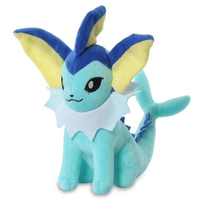 Vaporeon Peluche vista de tres cuartos