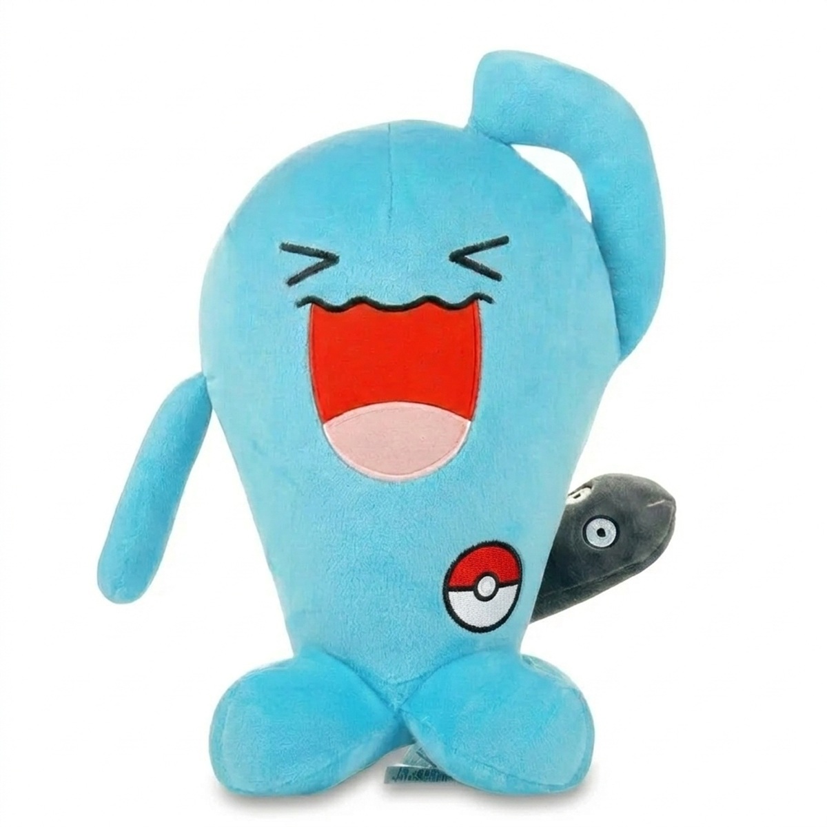 Wobbuffet Peluche con insignia que prueba la autenticidad del producto.
