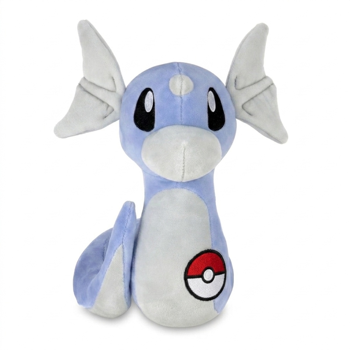 Dratini Peluche con insignia que prueba la autenticidad del producto.