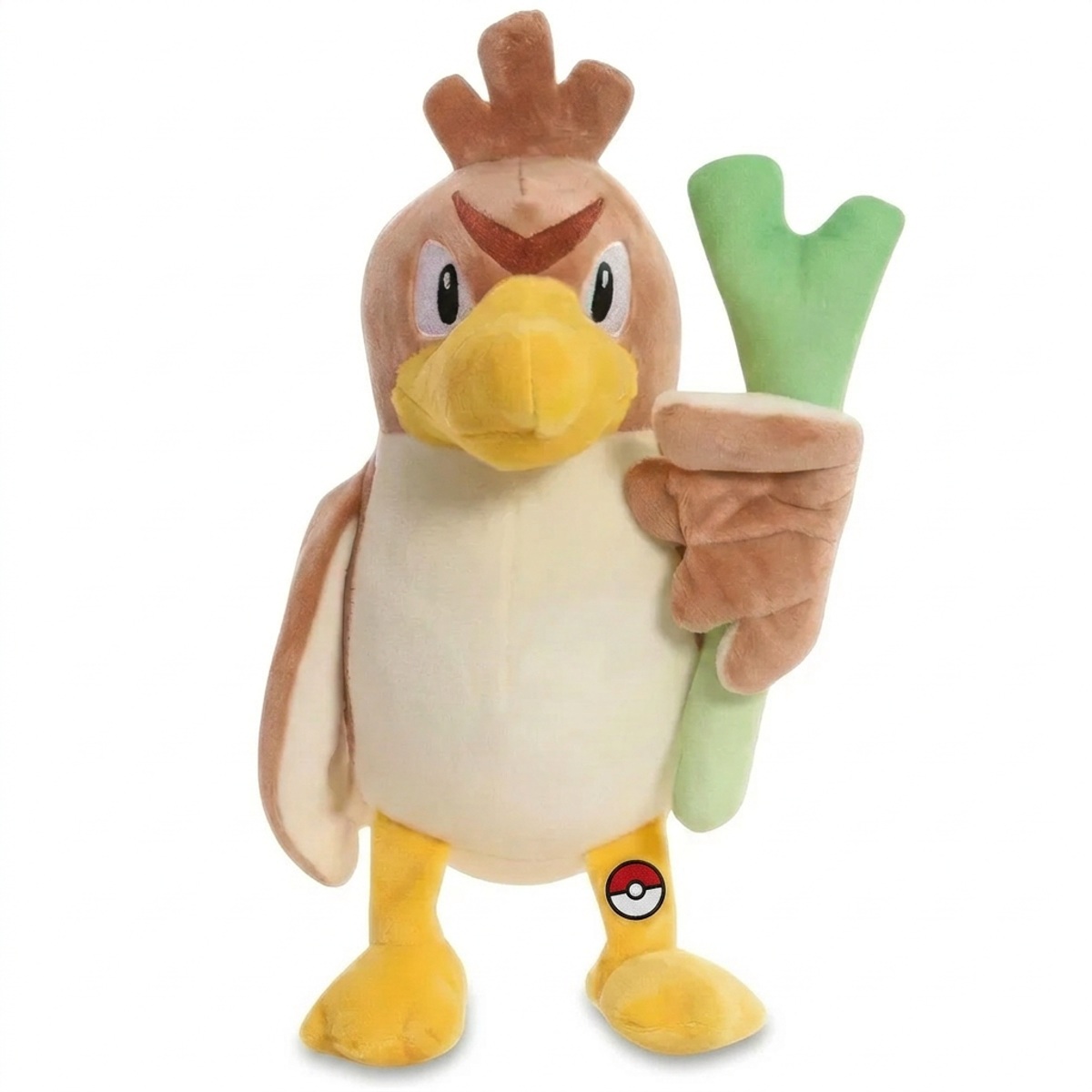 Farfetch'd Peluche con insignia que prueba la autenticidad del producto.