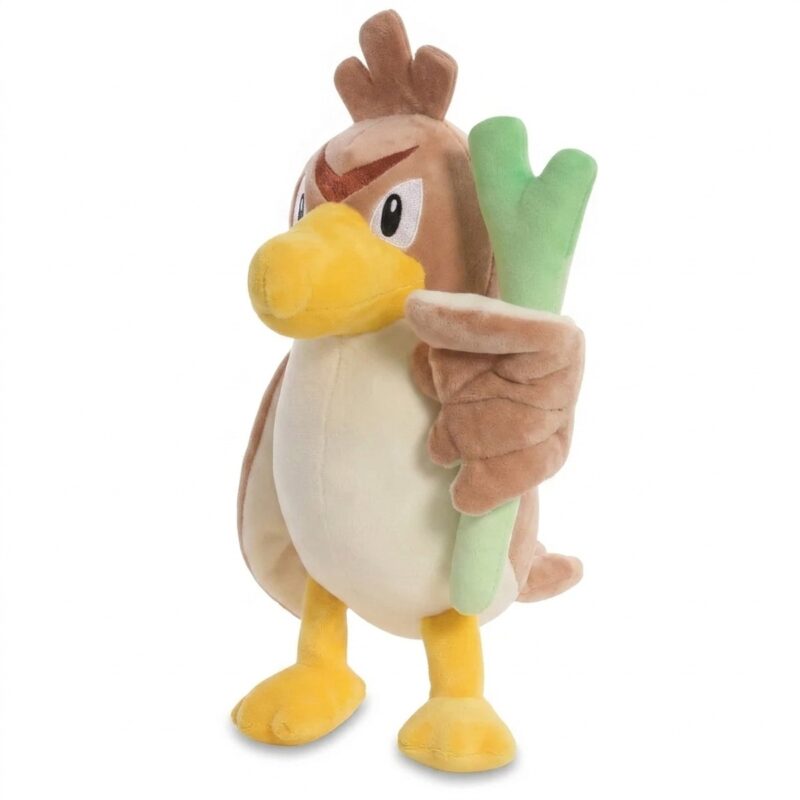 Farfetch'd Peluche vista de 3/4