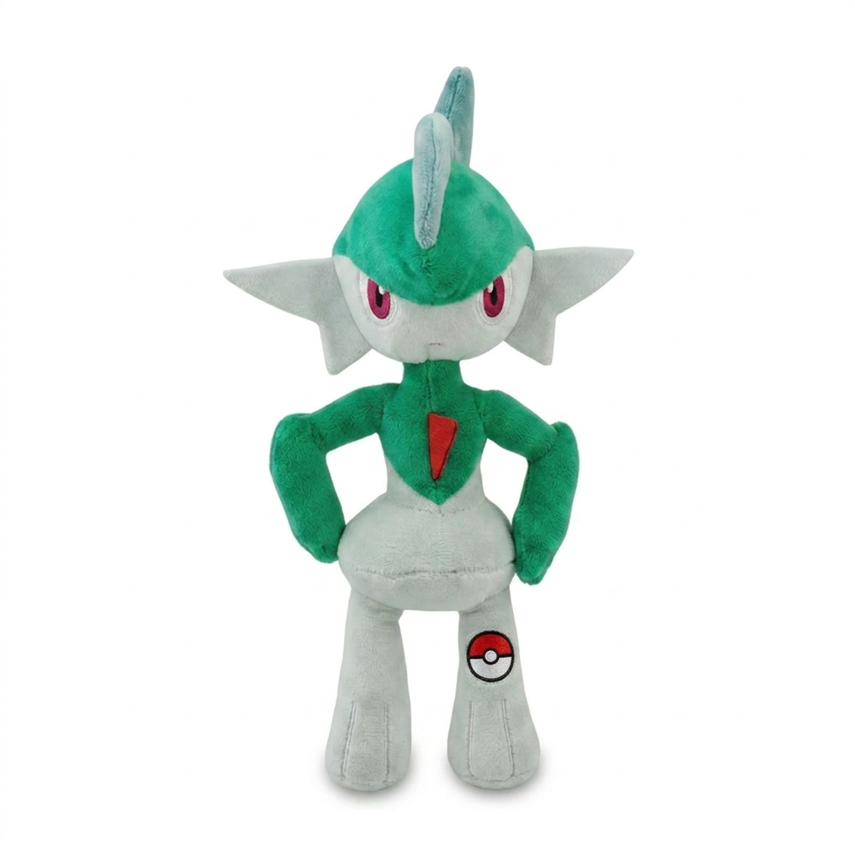 Gallade Peluche con insignia que prueba la autenticidad del producto.