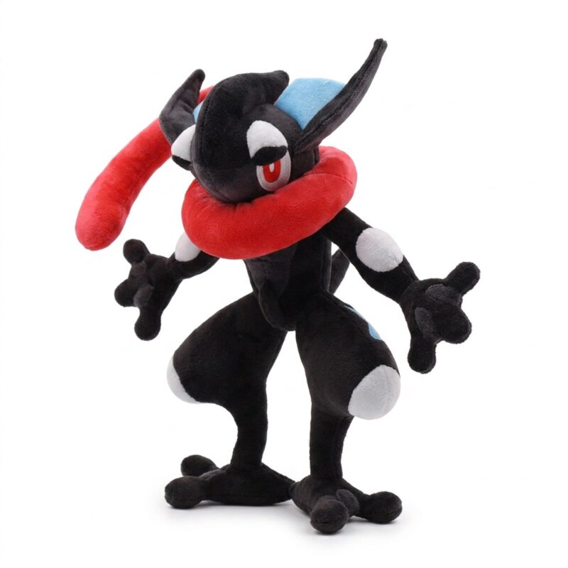 Peluche Greninja Shiny vista de 3/4