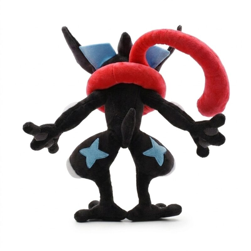 Peluche Greninja Shiny vista de espaldas
