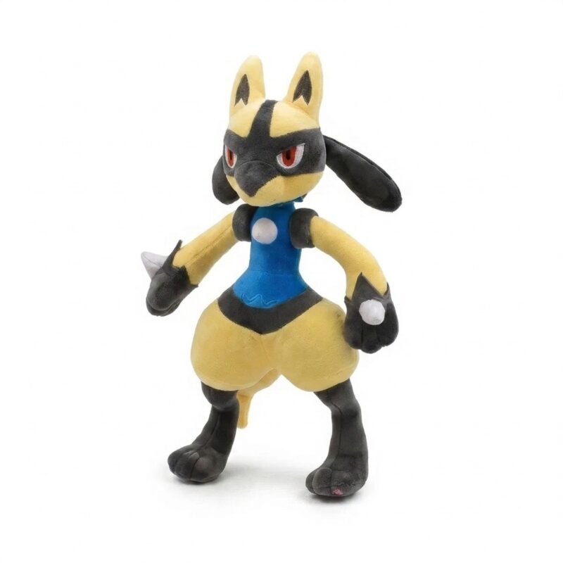 Peluche Lucario Shiny vista de 3/4