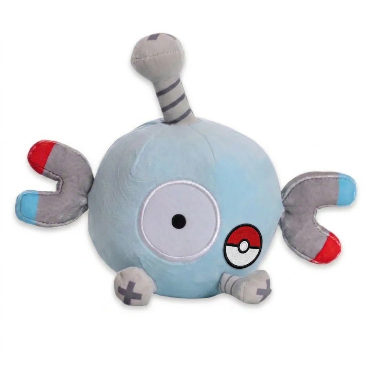 Magnemite Peluche con insignia que prueba la autenticidad del producto.