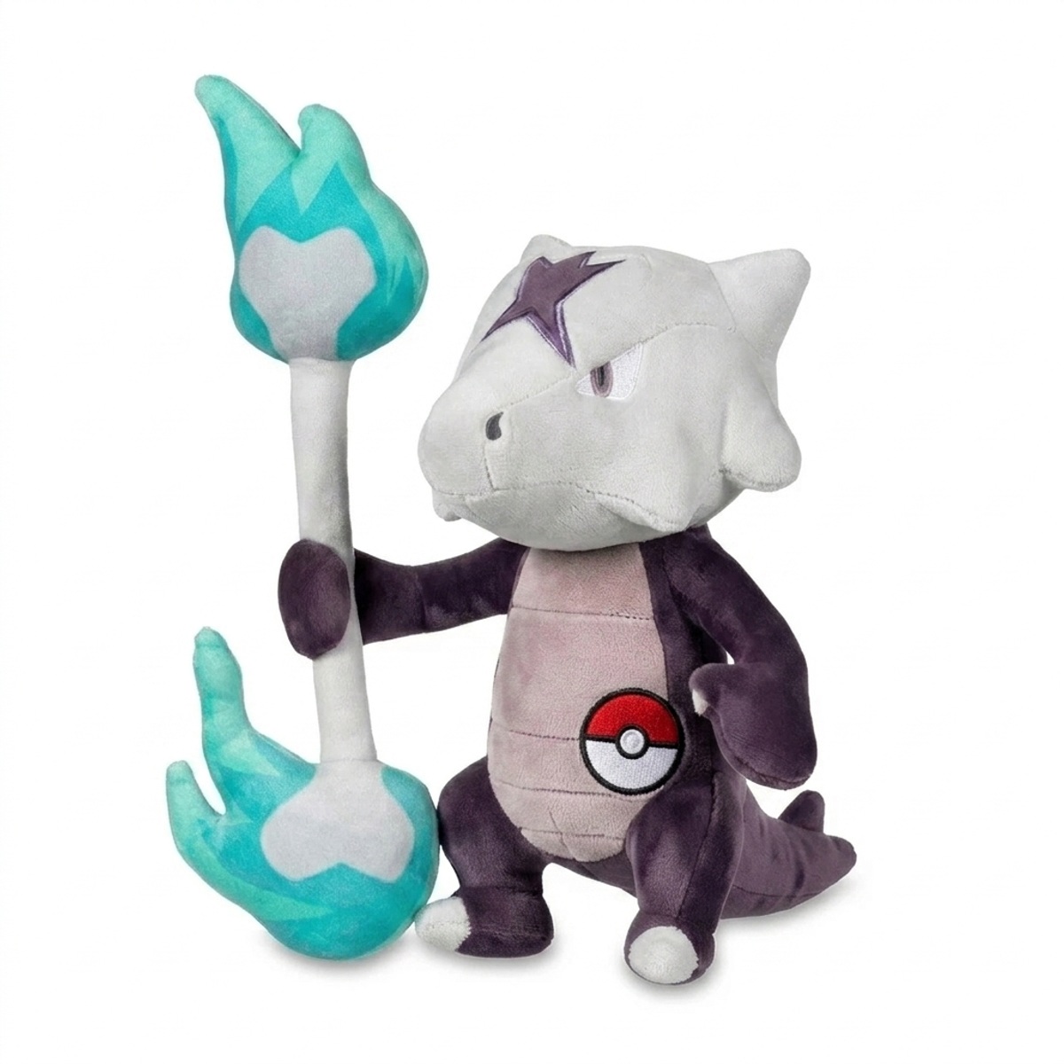 Marowak Peluche con insignia que prueba la autenticidad del producto.