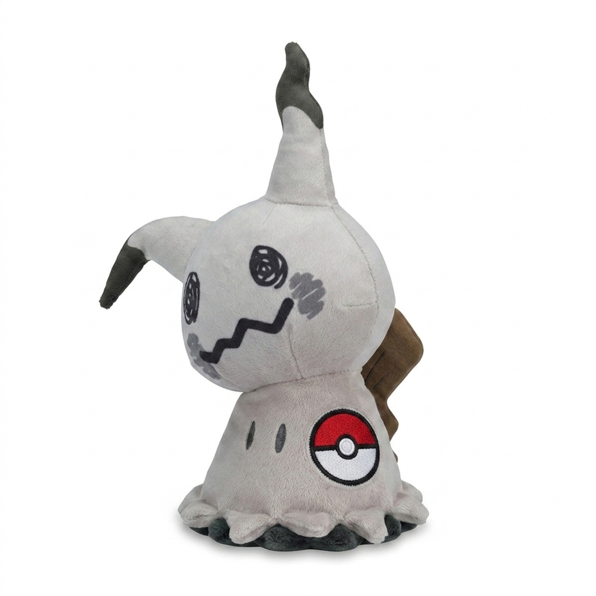 Mimikyu Peluche con insignia que prueba la autenticidad del producto.