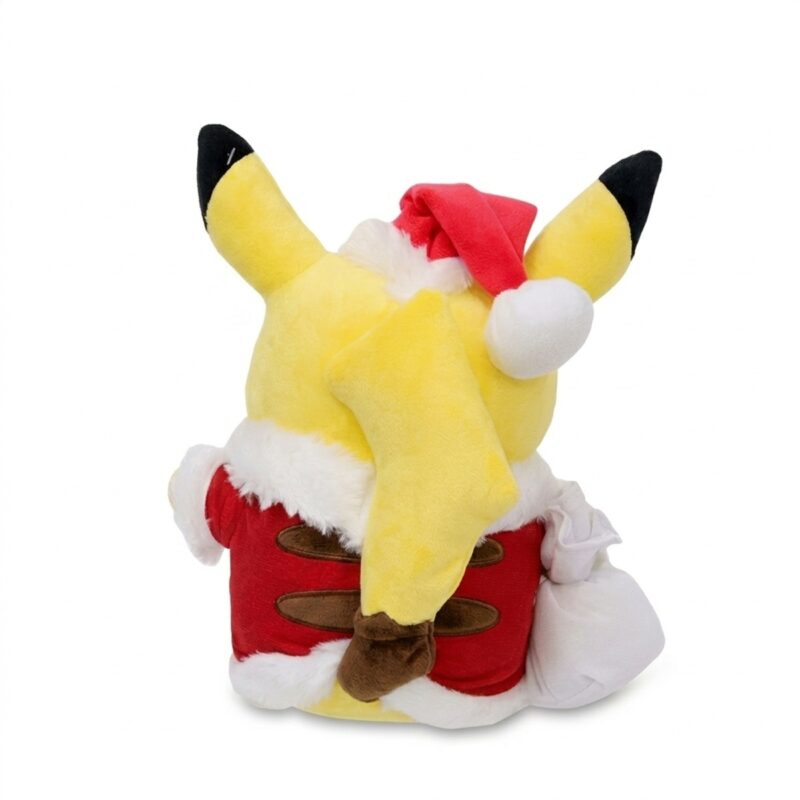 Peluche Pikachu Navidad vista de dorso