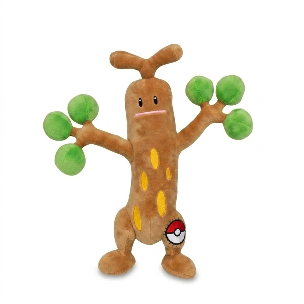 Sudowoodo Peluche con insignia que prueba la autenticidad del producto.