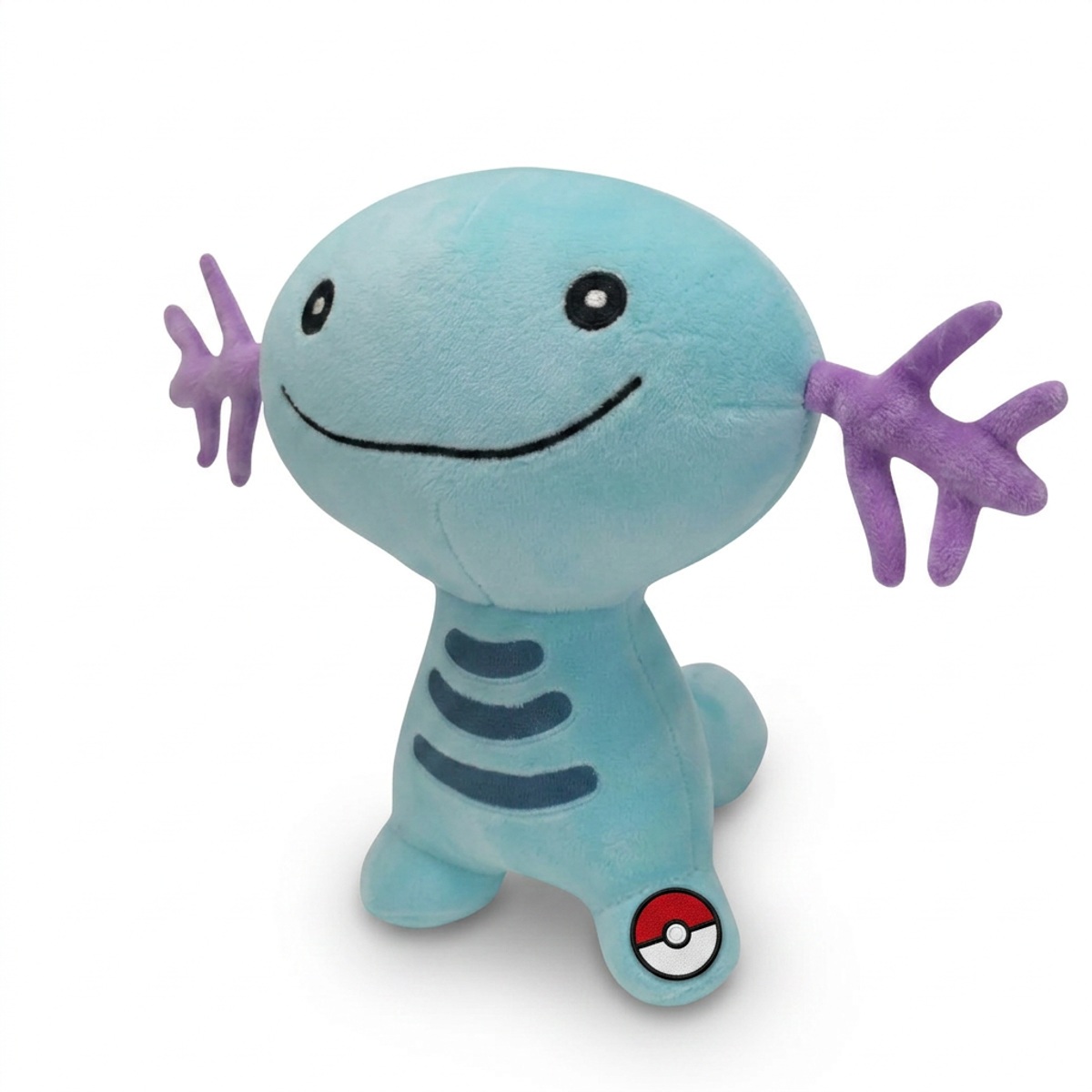 Wooper Peluche con insignia que prueba la autenticidad del producto.