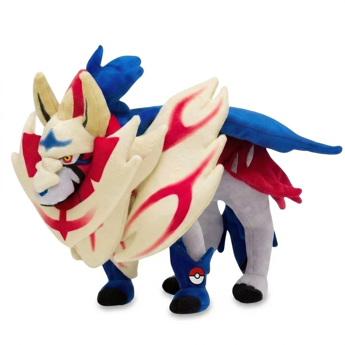 Zamazenta Peluche con insignia que prueba la autenticidad del producto.