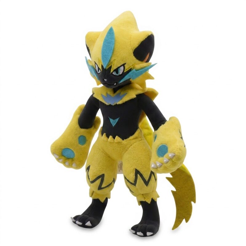 Zeraora Peluche vista de 3/4