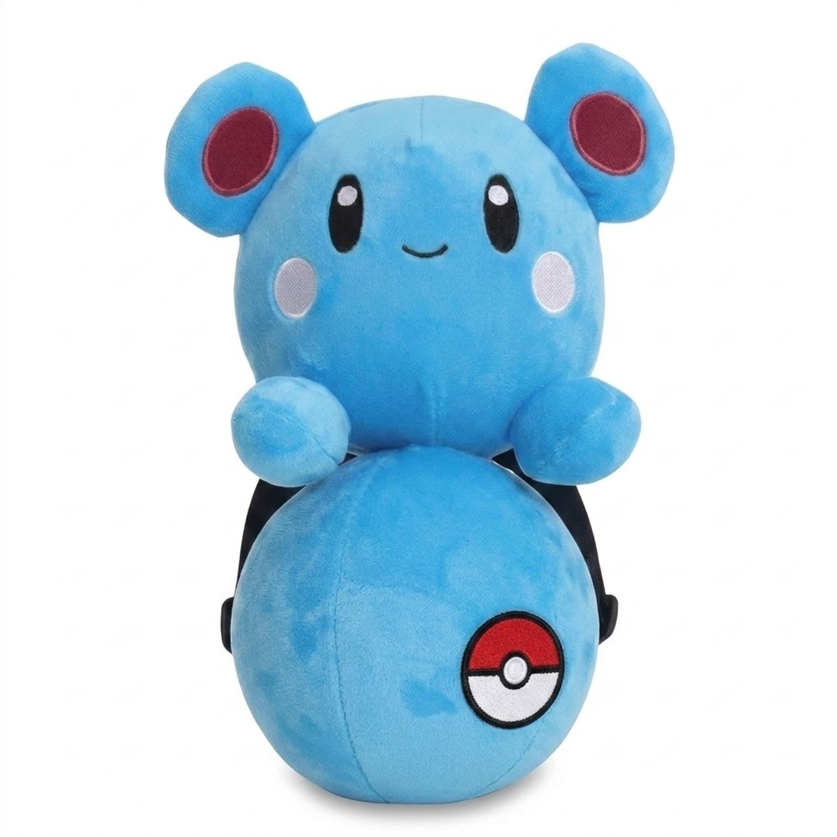 Azurill Peluche con insignia que prueba la autenticidad del producto.