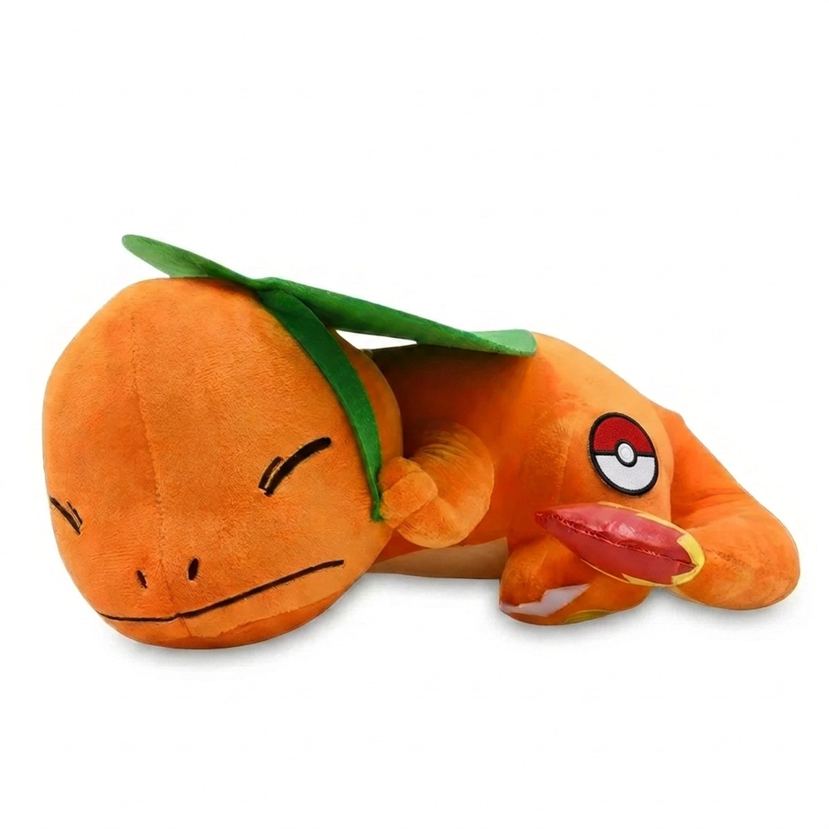 Charmander Peluche con insignia que prueba la autenticidad del producto.