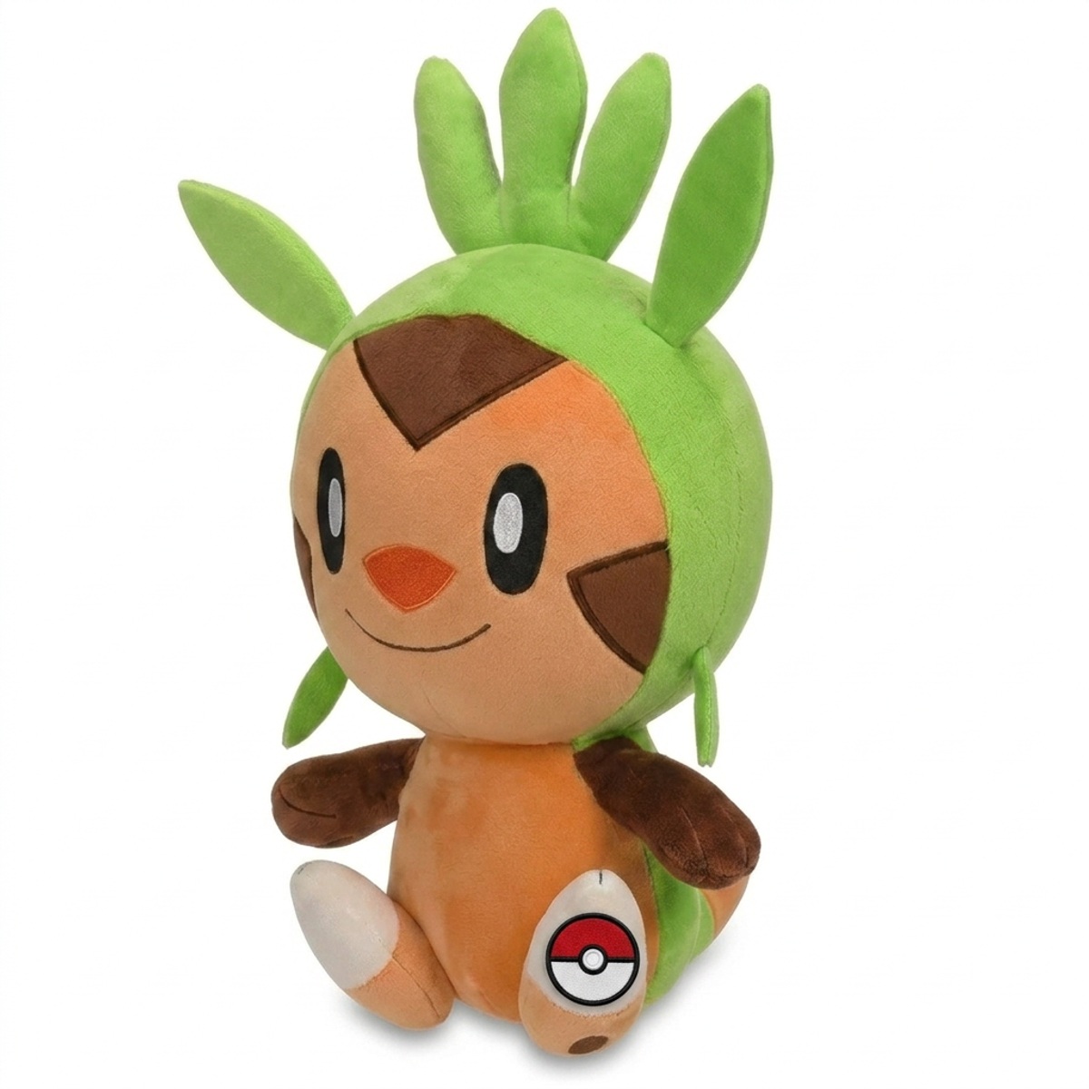 Chespin Peluche con insignia que prueba la autenticidad del producto.