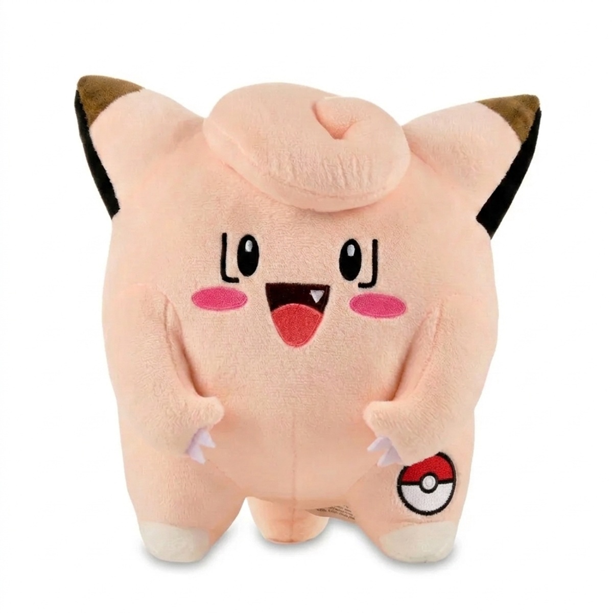 Clefairy Peluche con insignia que prueba la autenticidad del producto.