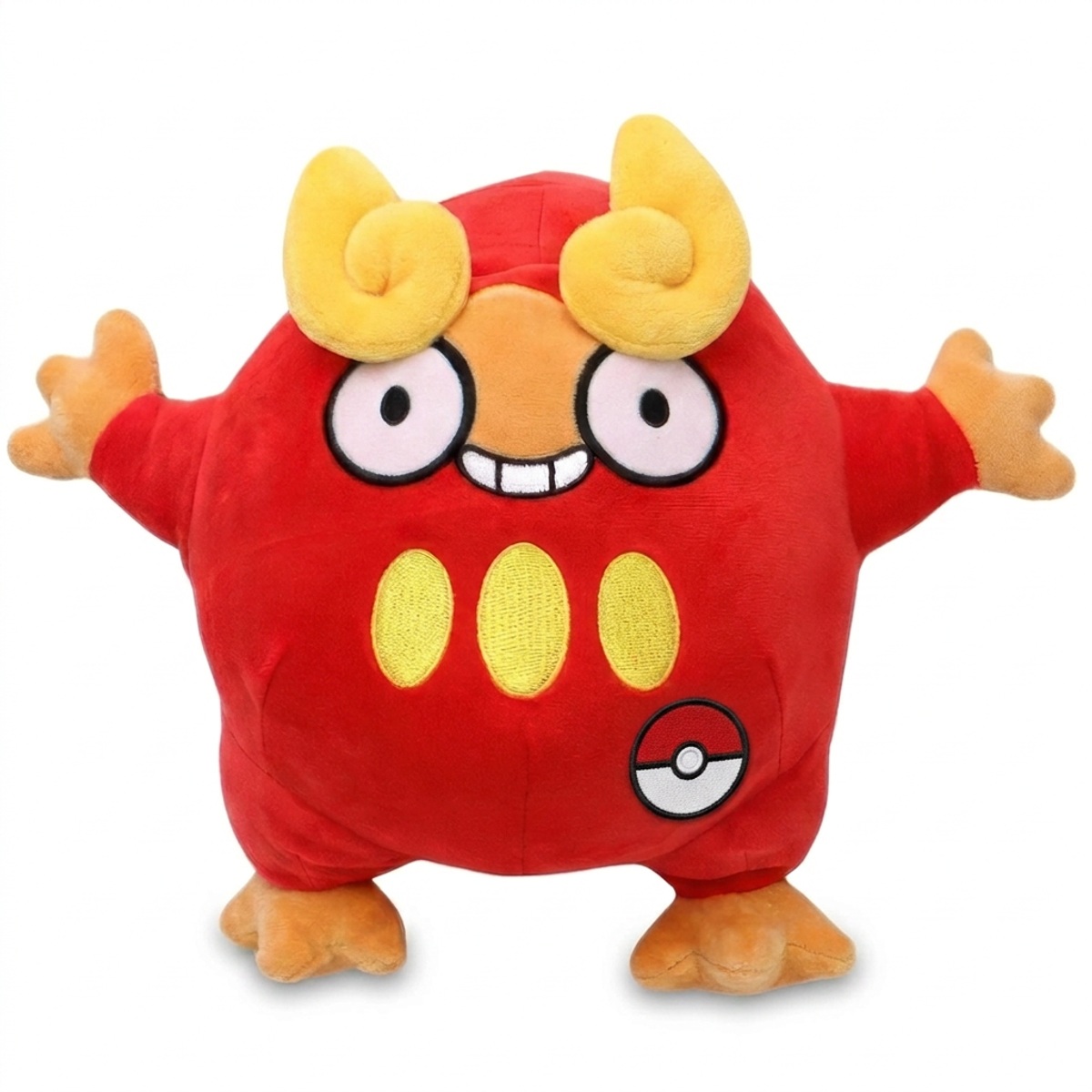Darumaka Peluche con insignia que prueba la autenticidad del producto.