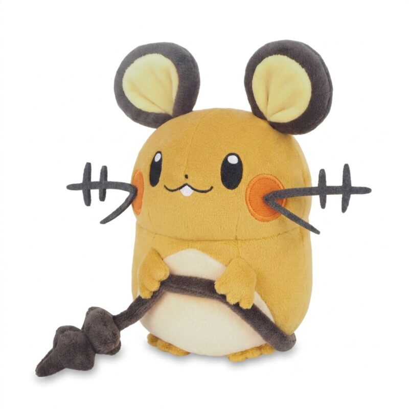 Dedenne Peluche vista de tres cuartos