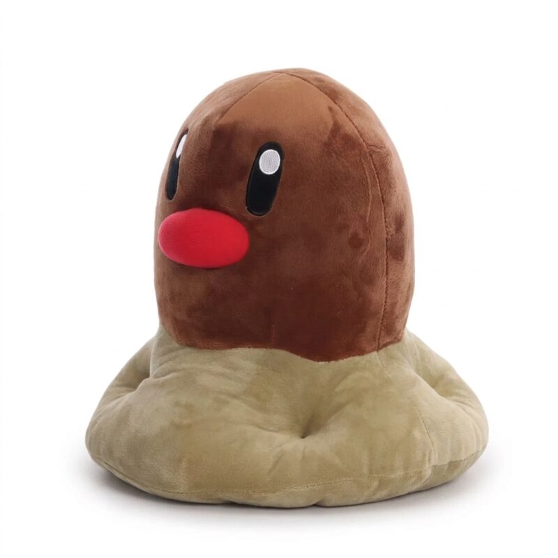 Diglett Peluche vista de tres cuartos