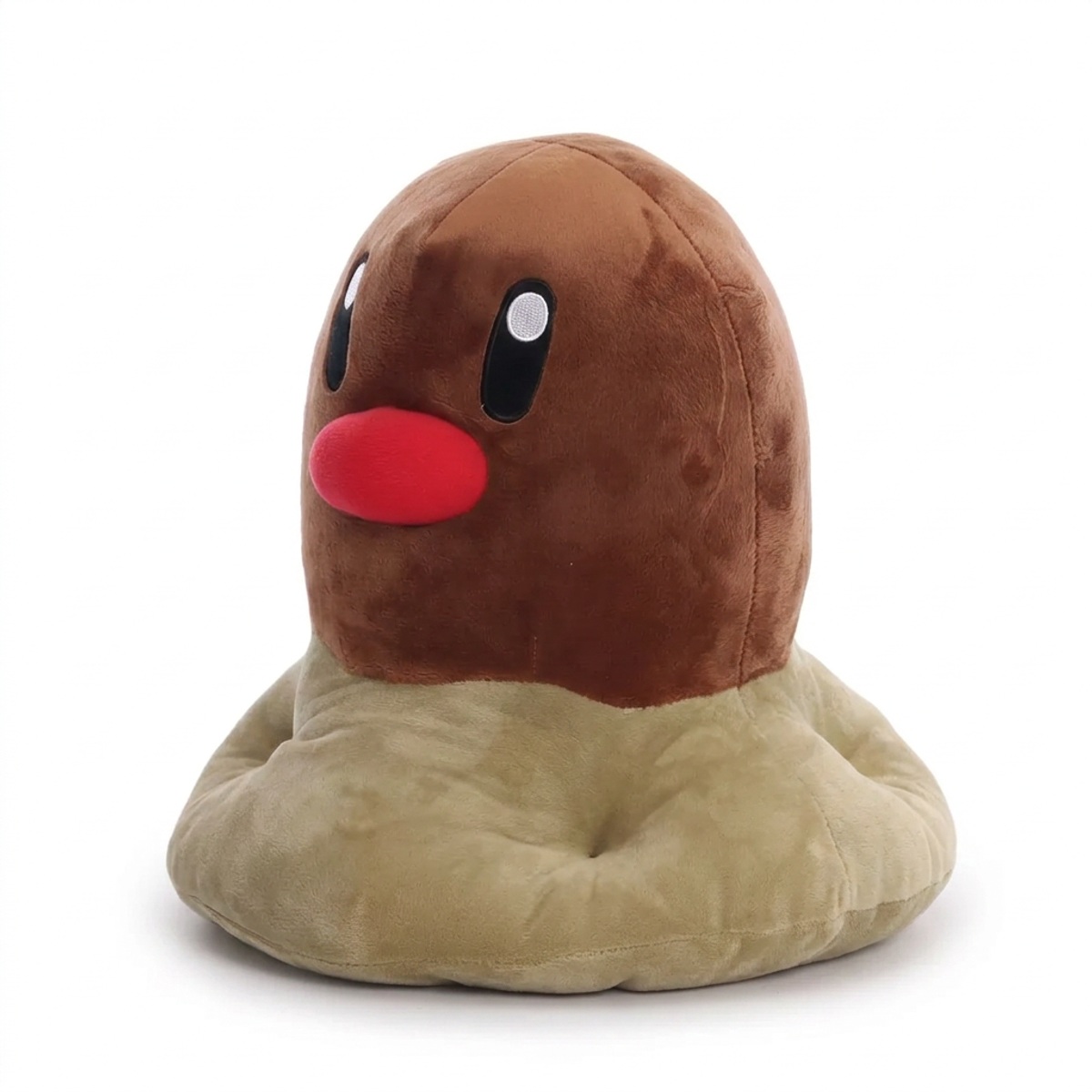 Diglett Peluche vista de tres cuartos