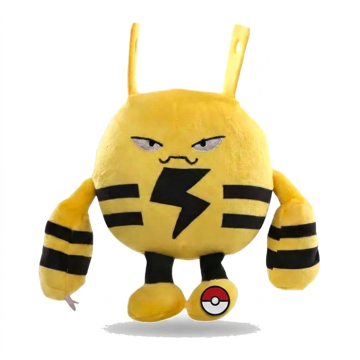 Elekid Peluche con insignia que prueba la autenticidad del producto.
