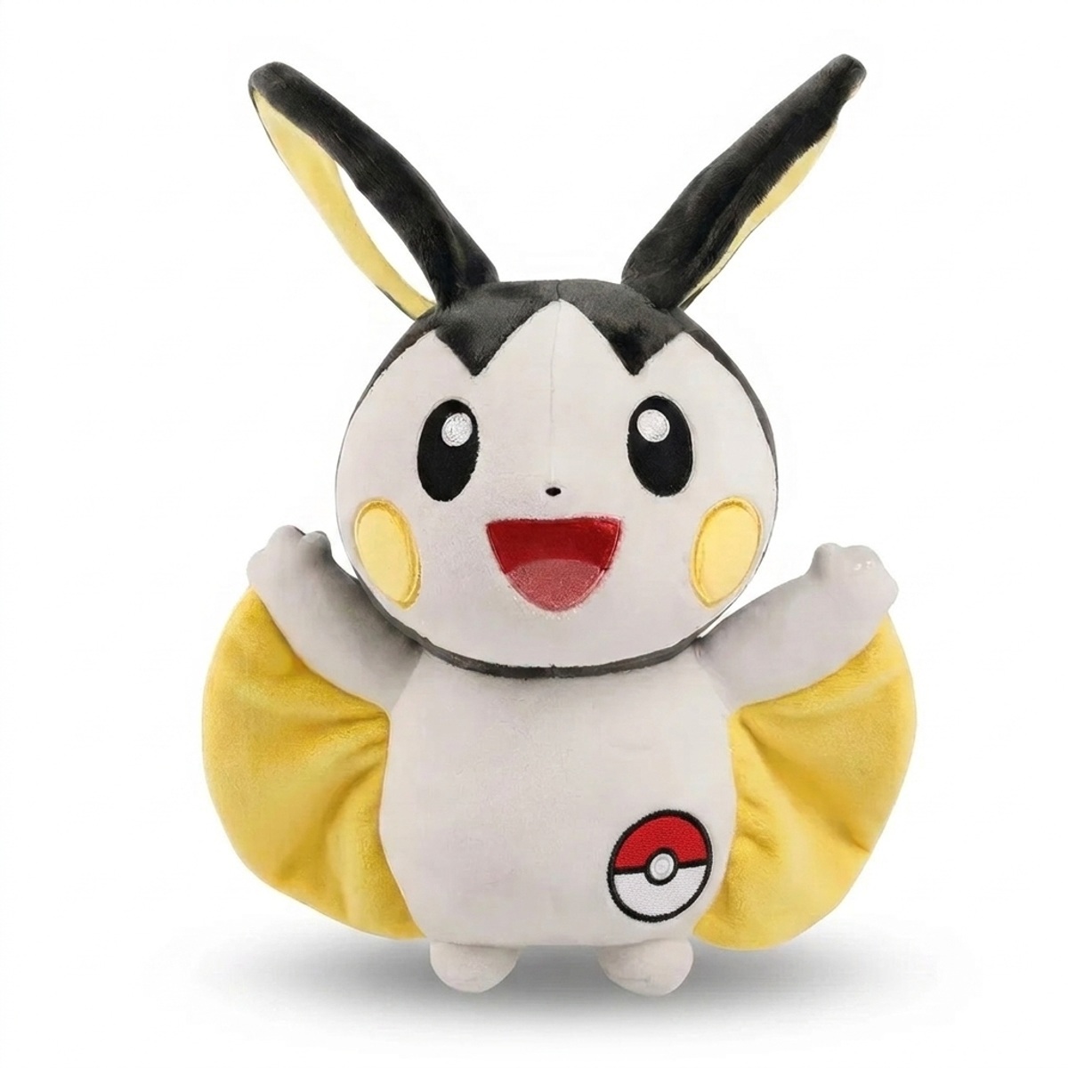 Emolga Peluche con insignia que prueba la autenticidad del producto.