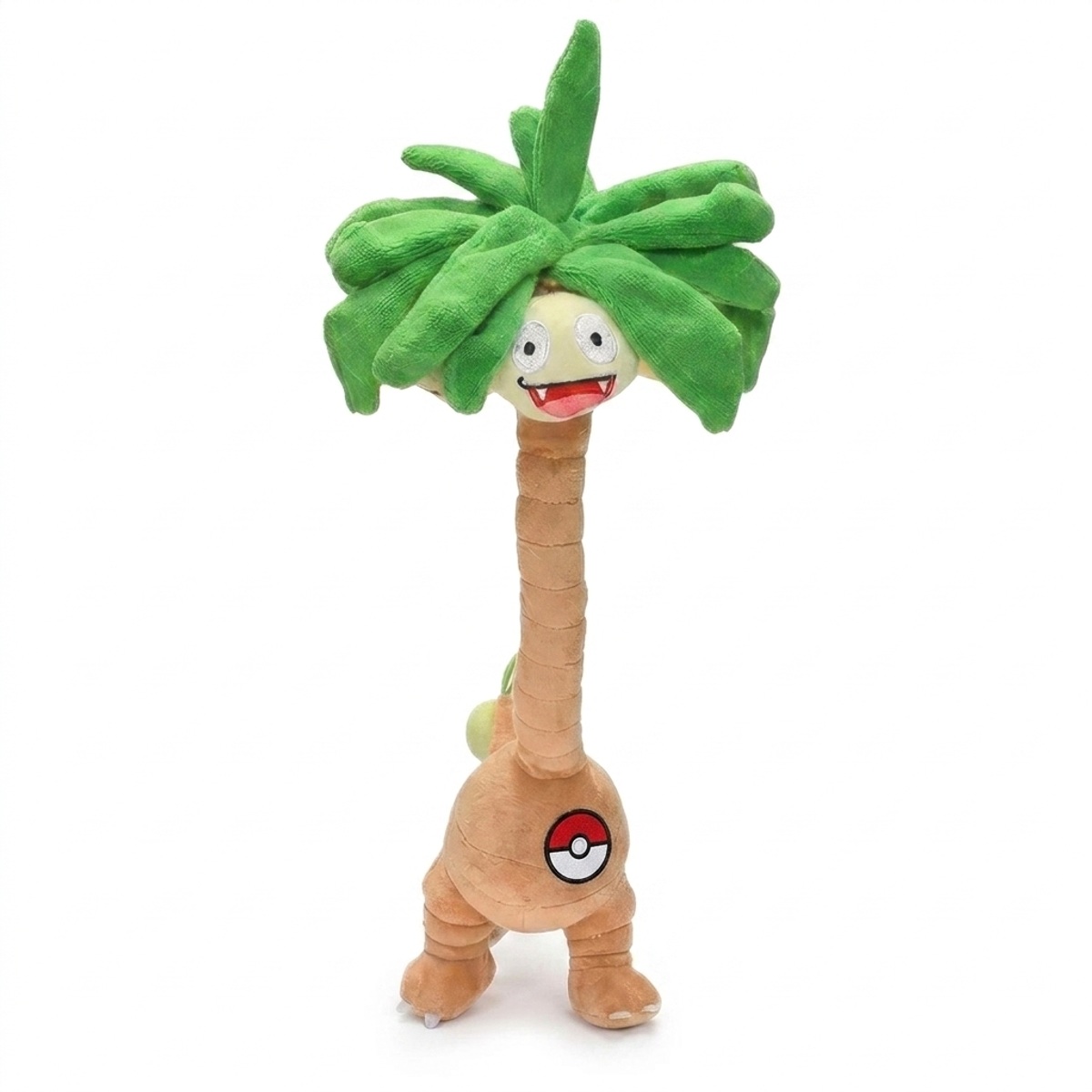Exeggutor Peluche con insignia que prueba la autenticidad del producto.
