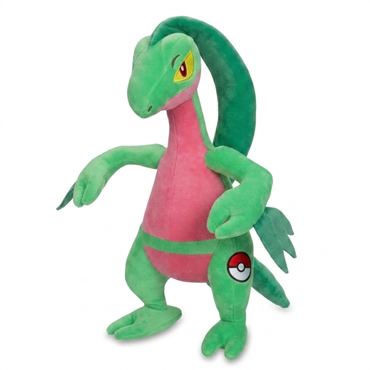 Grovyle Peluche con insignia que prueba la autenticidad del producto.