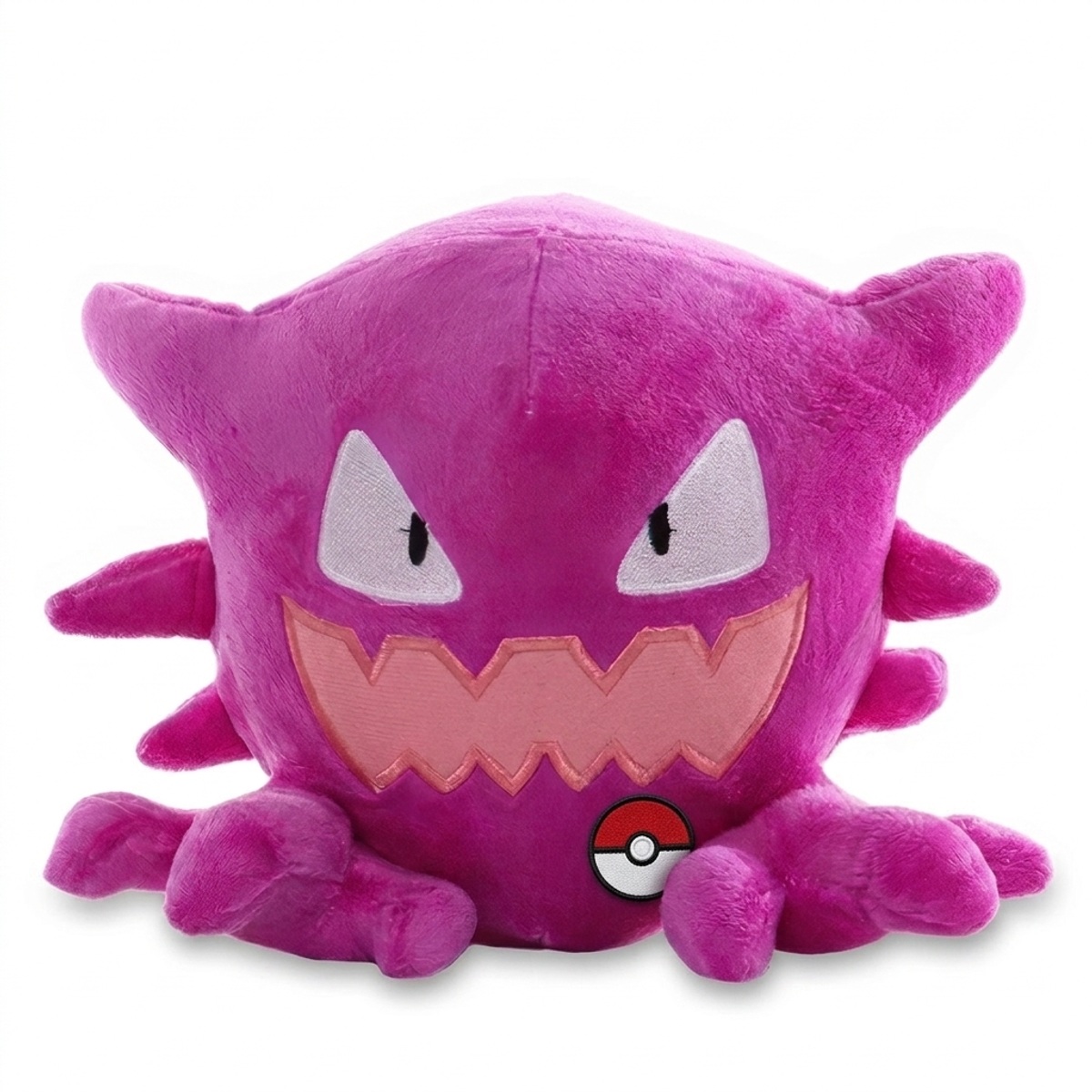 Haunter Peluche con insignia que prueba la autenticidad del producto.