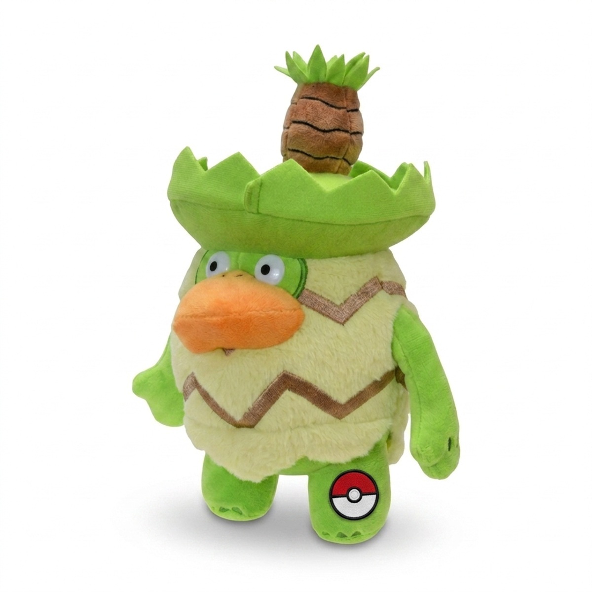 Ludicolo Peluche con insignia que prueba la autenticidad del producto.