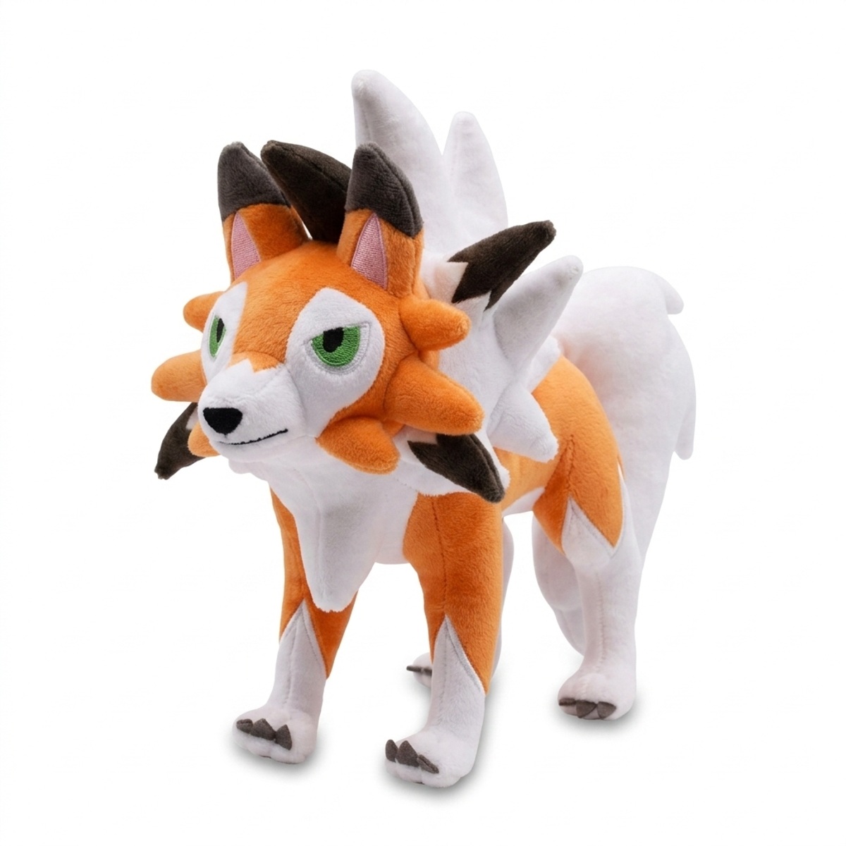 Peluche Lycanroc Crepuscular vista de tres cuartos