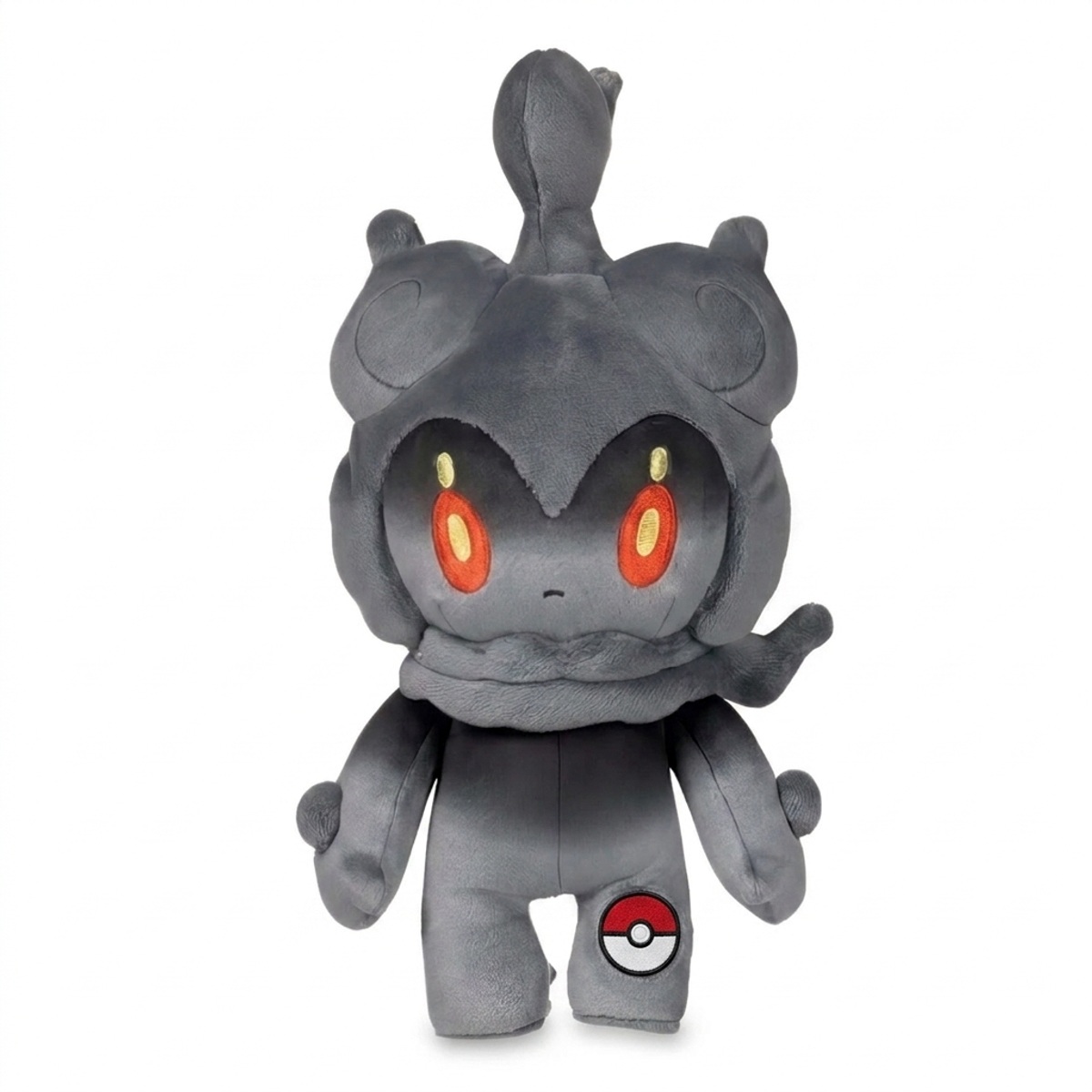 Marshadow Peluche con insignia que prueba la autenticidad del producto.