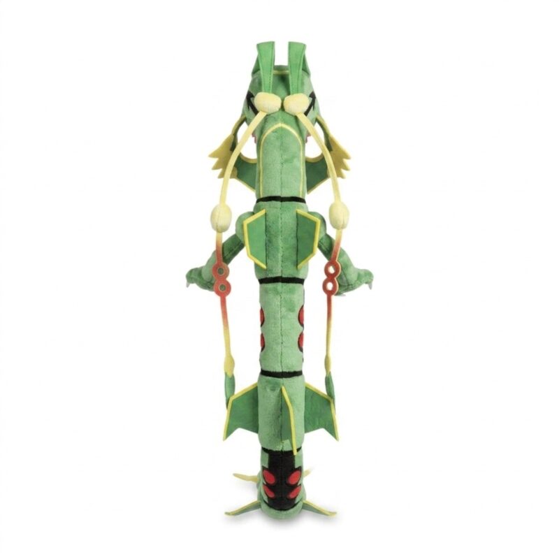 Peluche Mega Rayquaza vista de espalda