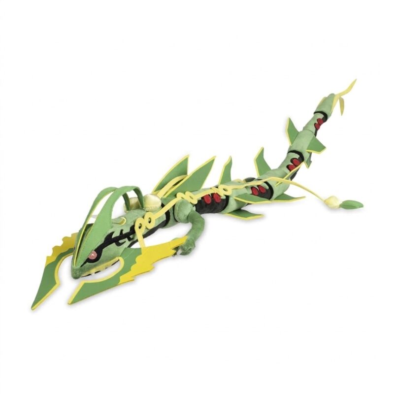 Peluche Mega Rayquaza vista de 3/4