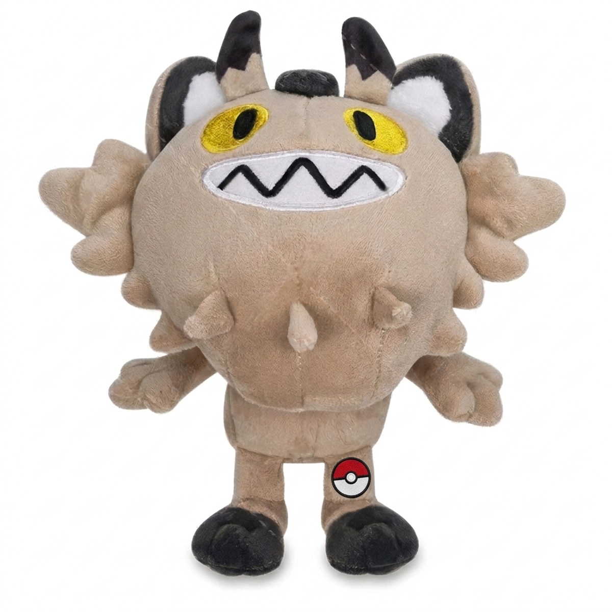 Meowth Peluche con insignia que prueba la autenticidad del producto.