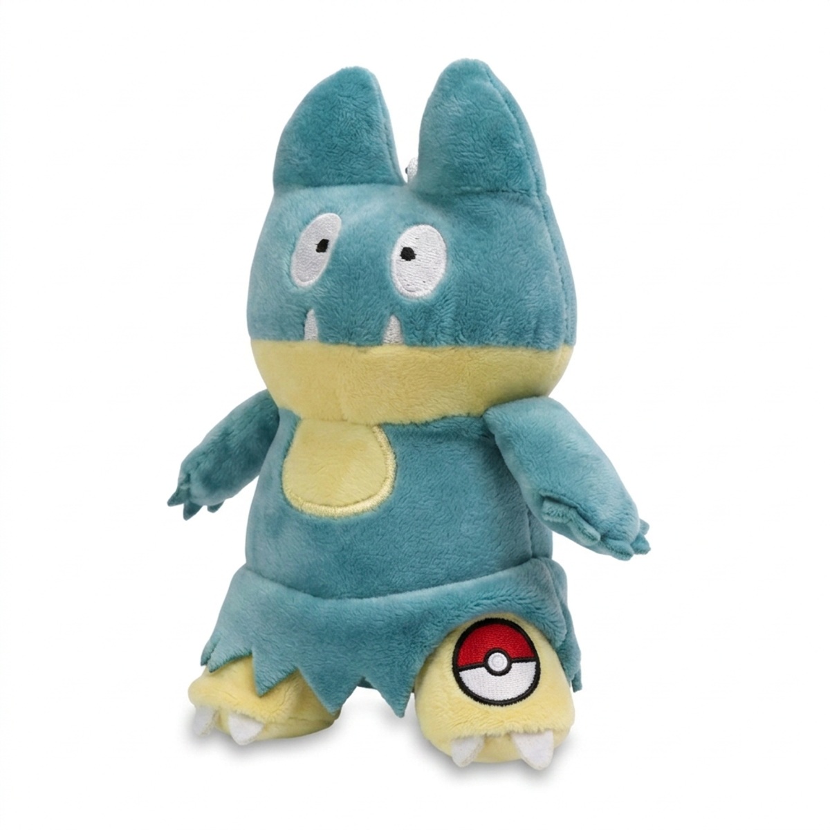Munchlax Peluche con insignia que prueba la autenticidad del producto.