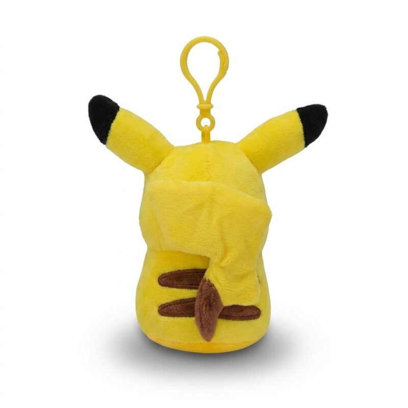Pikachu Llavero Peluche vista de espaldas