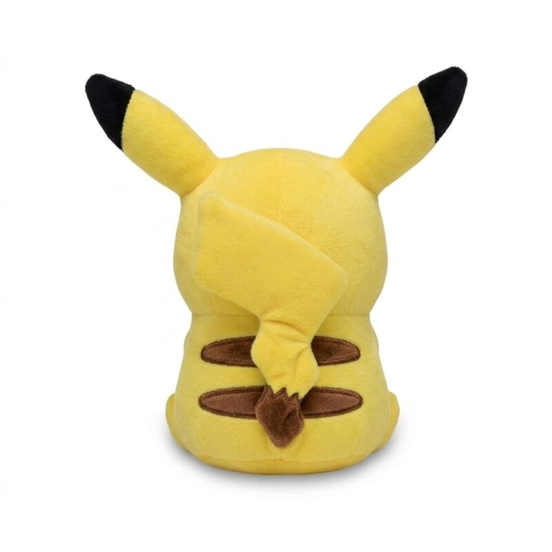 Peluche Pikachu risueño vista de atrás
