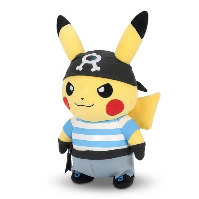 Peluche Pikachu Team Aqua vista de tres cuartos